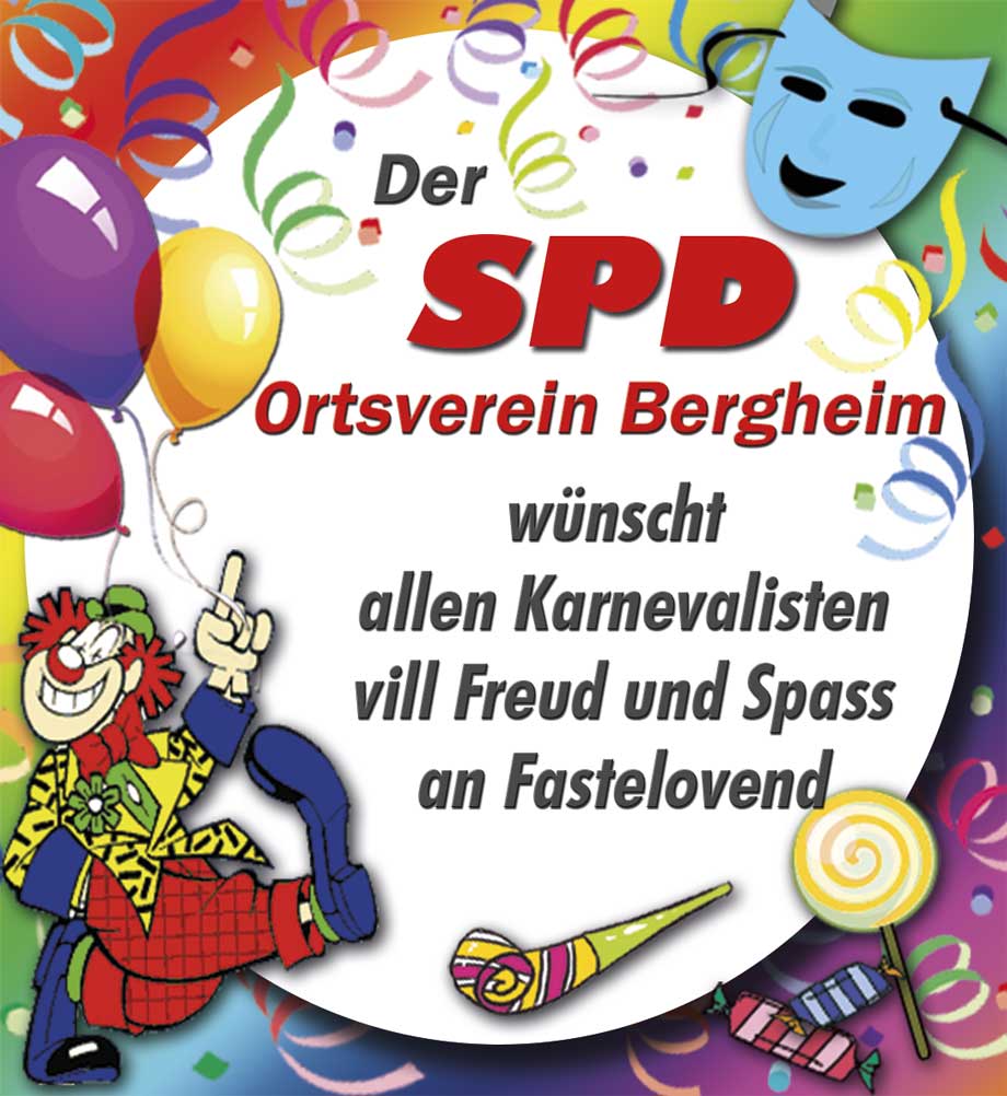 Karnevalsanzeige der SPD